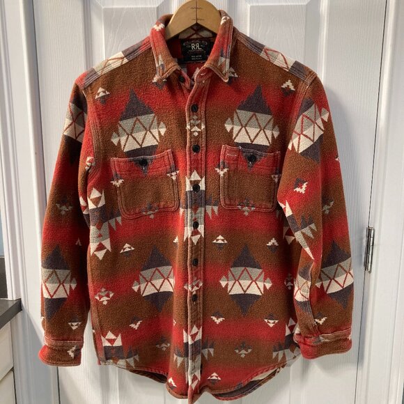 Ralph Lauren Double RL Other - VINTAGE Ralph Lauren RRL Double RL Jacquard Work Shirt Southwestern Aztec Medium